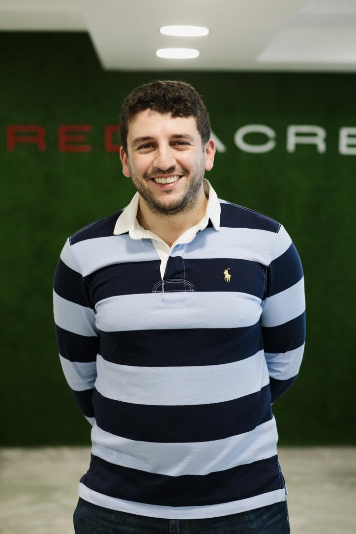 Chris Bartolo in the Red Acre office